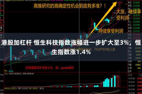 港股加杠杆 恒生科技指数涨幅进一步扩大至3%，恒生指数涨1.4%