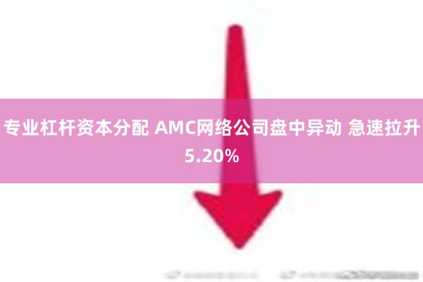 专业杠杆资本分配 AMC网络公司盘中异动 急速拉升5.20%