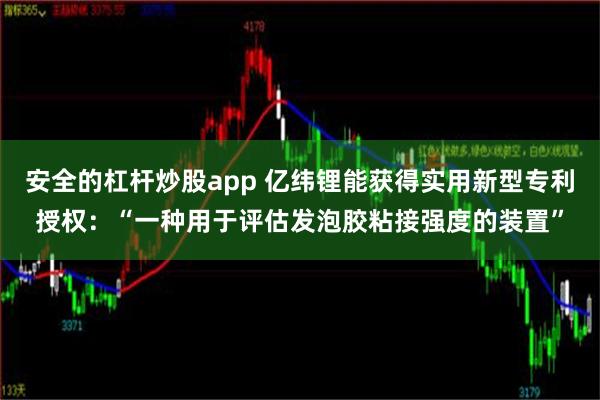 安全的杠杆炒股app 亿纬锂能获得实用新型专利授权：“一种用于评估发泡胶粘接强度的装置”